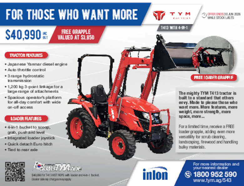 TYM T413 HST ROPS oe 30.6